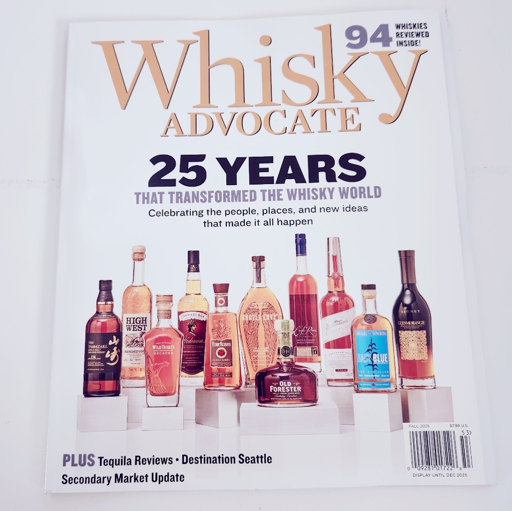🍭7/$15 Whisky Advocate Magazine Fall 2025 25 Years